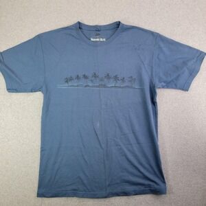 Newport Blue Shirt Mens XL Blue Palm Trees Beach Graphic T-Shirt Tee Casual